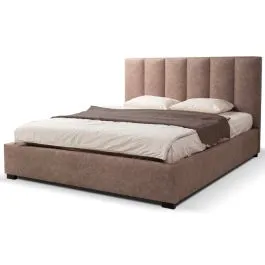 Pesukastiga voodi Hugo 180x200 helepruun