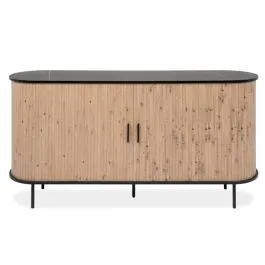 Kummut Kajsa 2u 160 tamm/must marmor