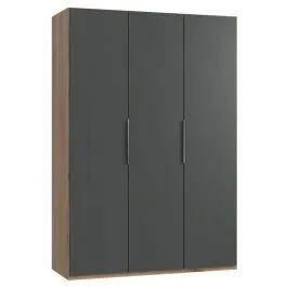 Riidekapp Level 36A grafiit/tammeplank