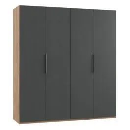 Riidekapp Level 36A grafiit/tammeplank