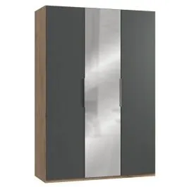 Riidekapp Level 36A grafiit/tammeplank
