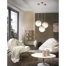 Ripplamp Eglo Rondo D30 valge/hõbe