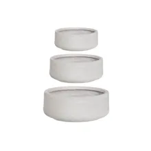 Ilmastikukindel lillepott Lines D24x10,5 cm valge