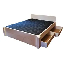 Pesukastiga voodi Johan 200x200 cm