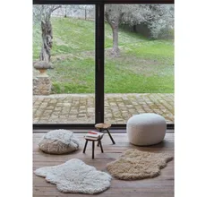 Lorena Canals lambavillane vaip Woolly 75x110 valge