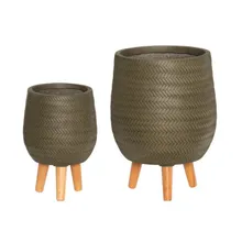 Ilmastikukindel lillepott Herringbone tumeroheline