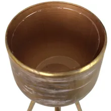 Jalgadel lillepott H83 kuldne