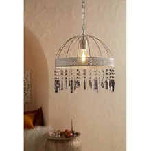 Ripplamp Eglo Steeleville hõbedane/kristallid