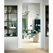Vitriinkapp Basic uduhall/must