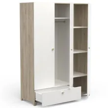 Riidekapp Izzy kronberg/valge