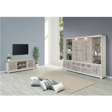 Tv-alus Aruba valge/excalibur tamm