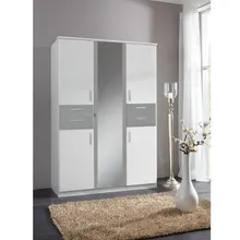 Riidekapp Koblenz valge/helehall