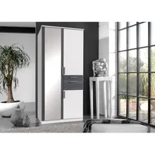 Riidekapp Koblenz valge/digiteras