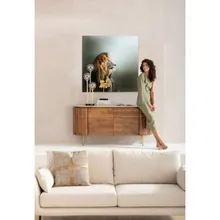 Klaaspilt Lion King 100x100