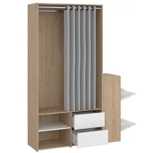 Mobiilne riidekapp Kit hickory