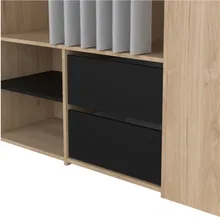Mobiilne riidekapp Kit hickory