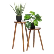 Lillepostament Malon H50 cm pähkel