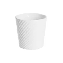 Lillepott White Diagonal H13 cm
