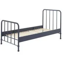 Voodi Bronxx 90x200 cm tumesinine