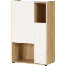 Kontorikapp Indianapolis H121 cm tamm/valge