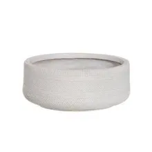Ilmastikukindel lillepott Lines D24x10,5 cm valge