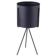 Lillepott Pedestal sinine/must