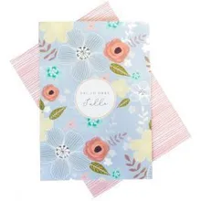 KUKU kaart Blue Florals 12x17