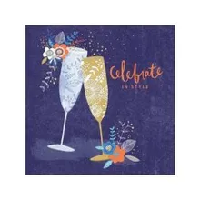 KUKU kaart Champagne Celebrate 15x15