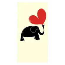 KUKU rahakaart Art Elephant 8.8x17.5