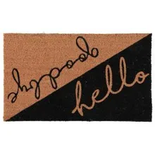 Esikumatt Goodbye/Hello 45x75 pruun/must