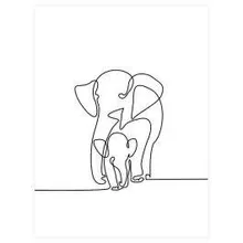 Poster Elephants 30x40