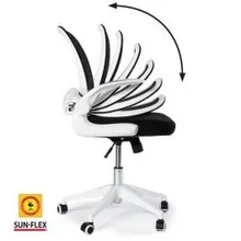 Sun-Flex kontoritool Hideaway must/valge