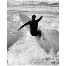 Poster Surfer 40x50 hall