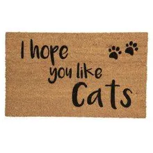 Uksematt Like Cats 75x45 pruun