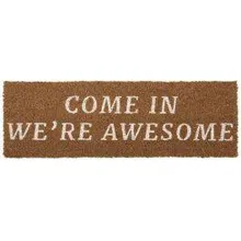 Uksematt We are awesome 75x26 pruun