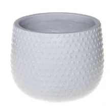 Lillepott Dots D26 valge