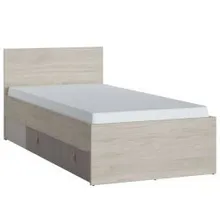 Voodi Denim 90x200+sahtel beež/hall