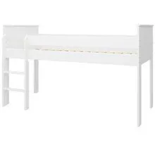 Poolkõrge voodi Alba 90x200 valge