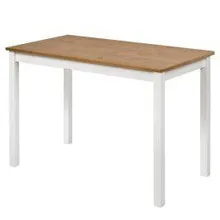Söögilaud Wood valge/pruun