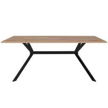 Söögilaud Onex 90x180 flagstaff/must