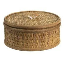 Dekoratiivne karp Rattan D20 pruun