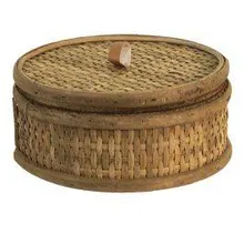 Dekoratiivne karp Rattan D15 pruun