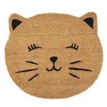 Uksematt Cute Cat 50x44 pruun