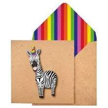 KUKU kaart Zebra 15x15
