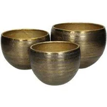 Lillepott Bronze D22 kuldne