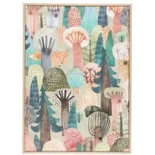 Seinapilt Fox in Forest 50x70