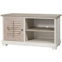 Tv-alus Aruba valge/excalibur tamm