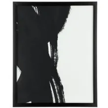 Seinapilt Roberval 43x53 must/valge