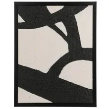 Seinapilt Rober 1 33x43 must/valge