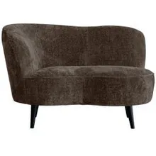Lounge tugitool Sara vasak hallikaspruun